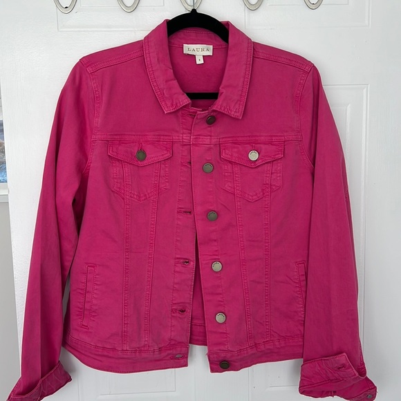 PINK JEAN JACKET #barbie Laura size 8 perfect condition - Picture 2 of 9
